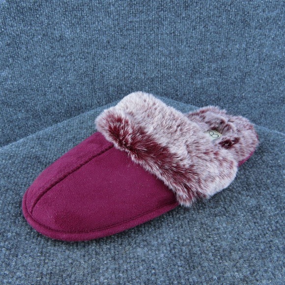 Jessica Simpson Women Mule‎ Shoes Red Fabric Slip On Size 8-9 Medium - Picture 1 of 6